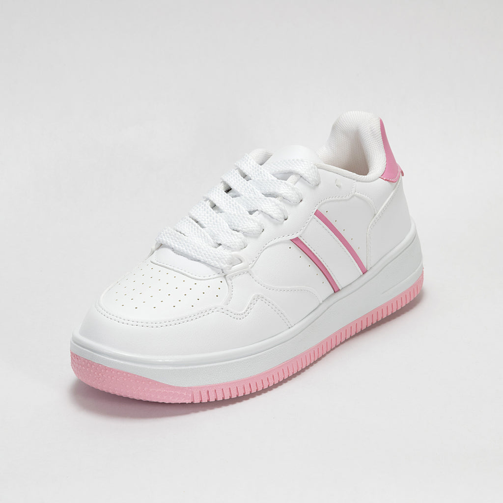 Sneaker Urbano estilo Streetwear Blanco Rosa | Modelo 1155 – High Elite