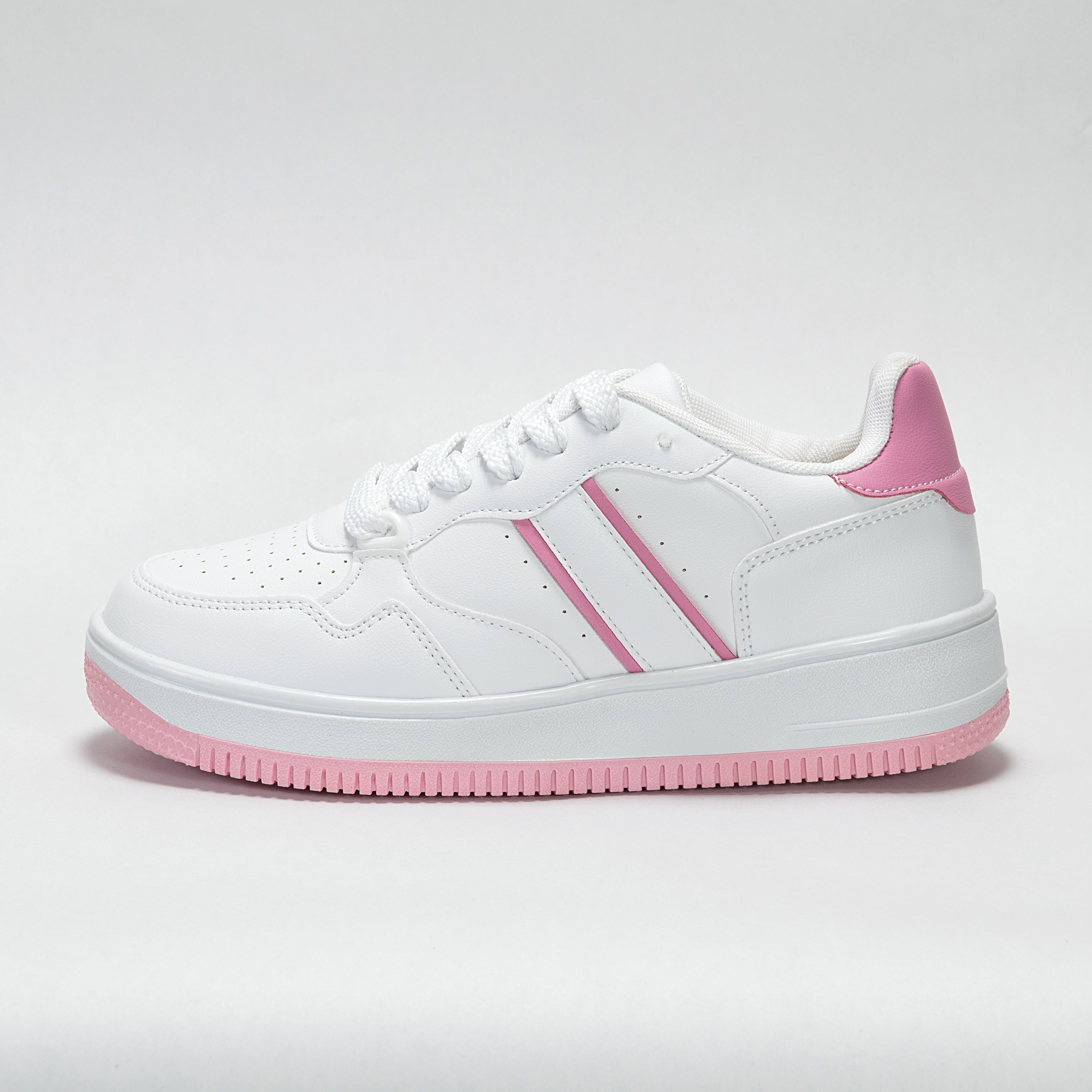 Sneaker Urbano estilo Streetwear Blanco Rosa | Modelo 1155 – High Elite