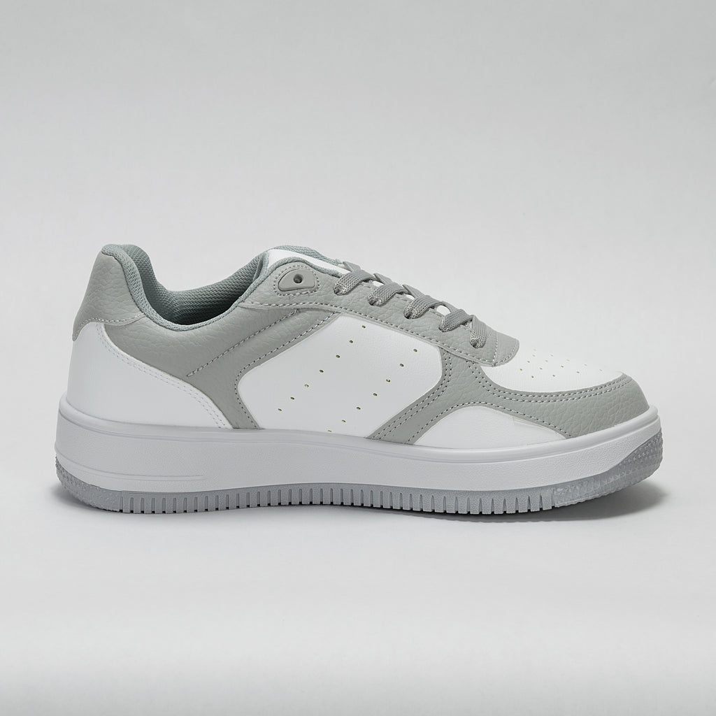 Sneaker Urbano estilo Streetwear Blanco y Gris Claro | Modelo 1250 B – High Elite