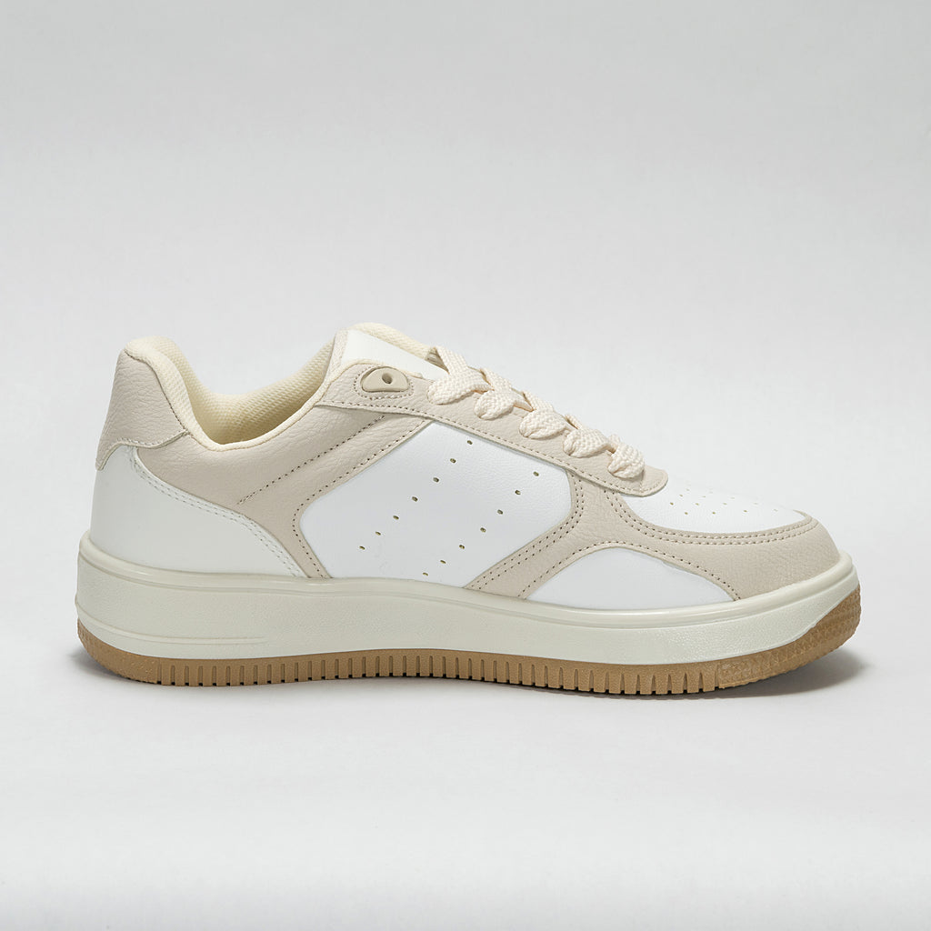 Sneaker Urbano estilo Streetwear Blanco Latte | Modelo 1250 B – High Elite