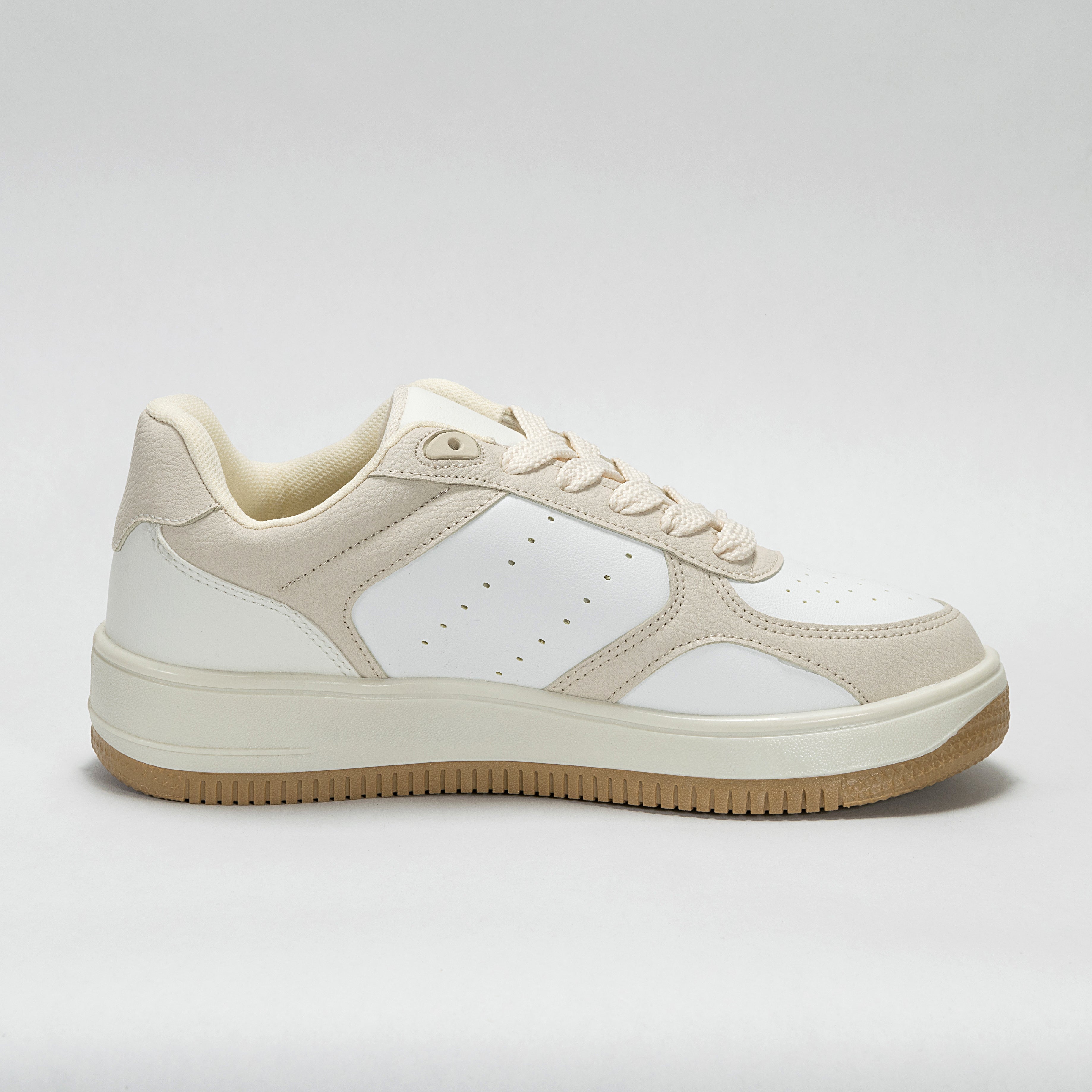 Sneaker Urbano estilo Streetwear Blanco Latte | Modelo 1250 B – High Elite