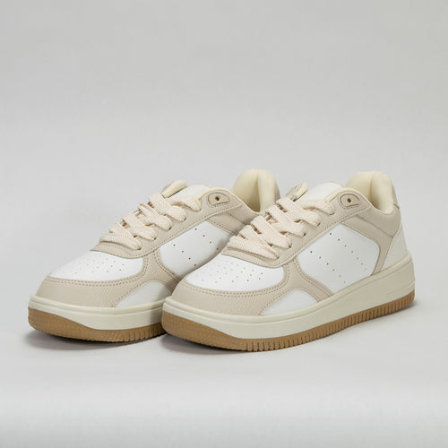 Paq. 6 pares Sneaker Urbano estilo Streetwear Blanco Latte | Modelo 1250 B – 22/28.5