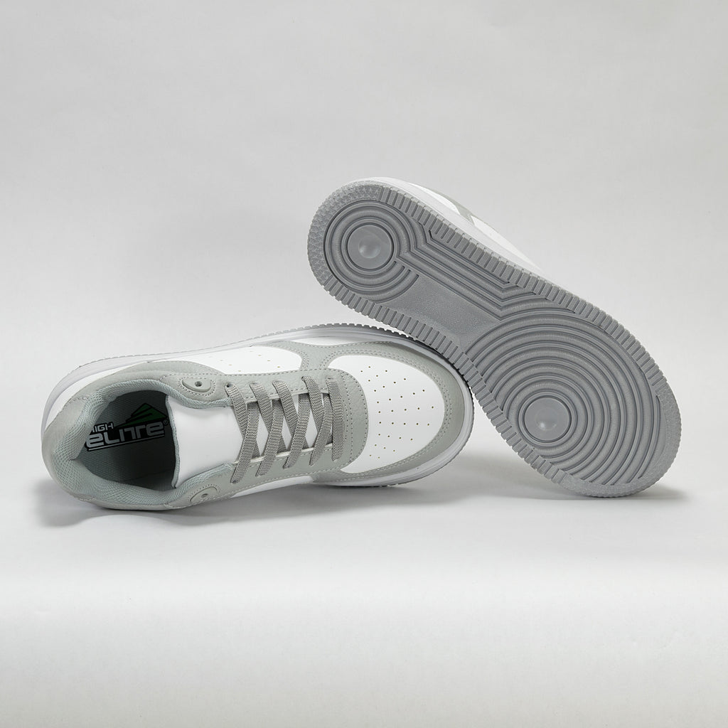 Sneaker Urbano estilo Streetwear Blanco y Gris Claro | Modelo 1250 B – High Elite
