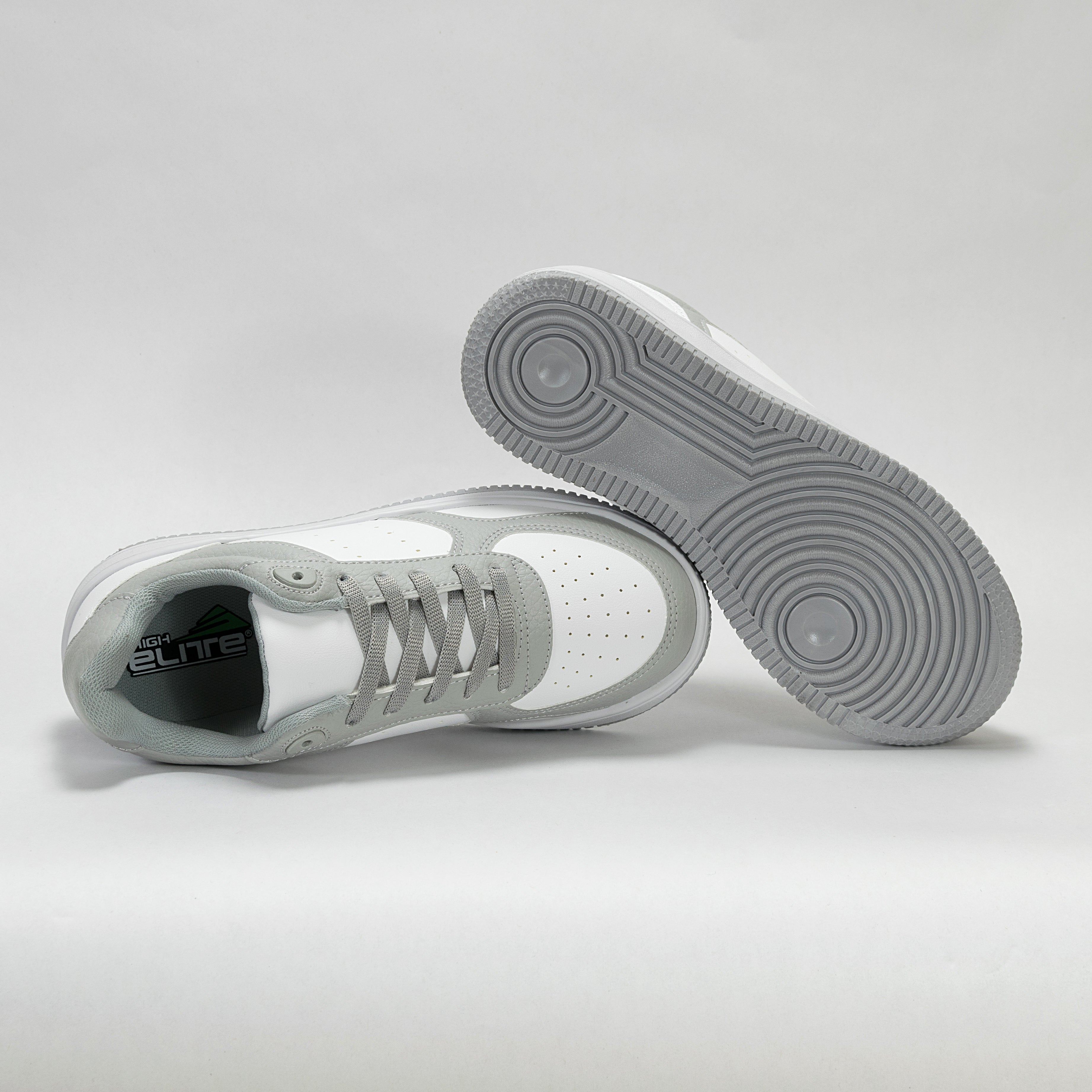 Sneaker Urbano estilo Streetwear Blanco y Gris Claro | Modelo 1250 B – High Elite