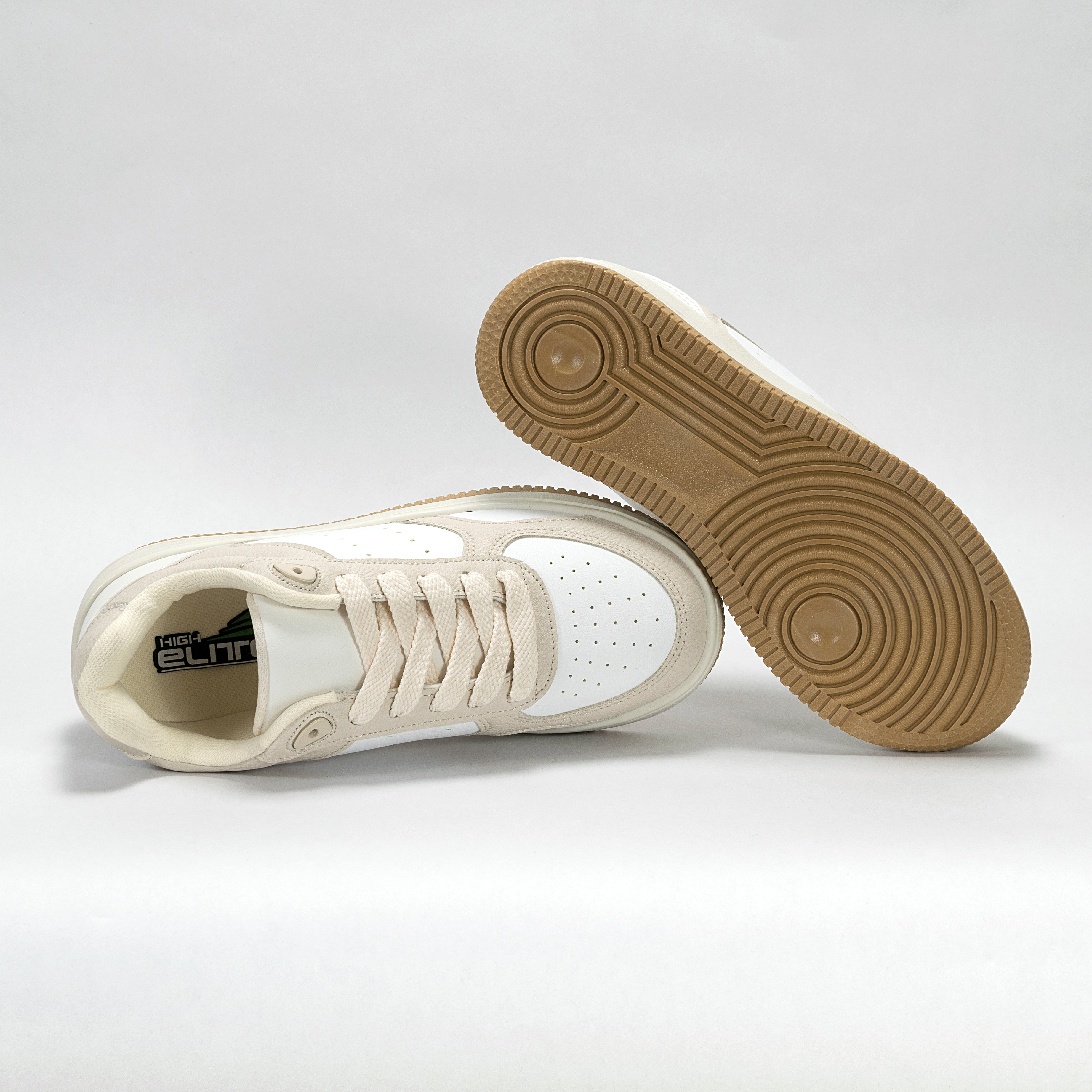 Sneaker Urbano estilo Streetwear Blanco Latte | Modelo 1250 B – High Elite