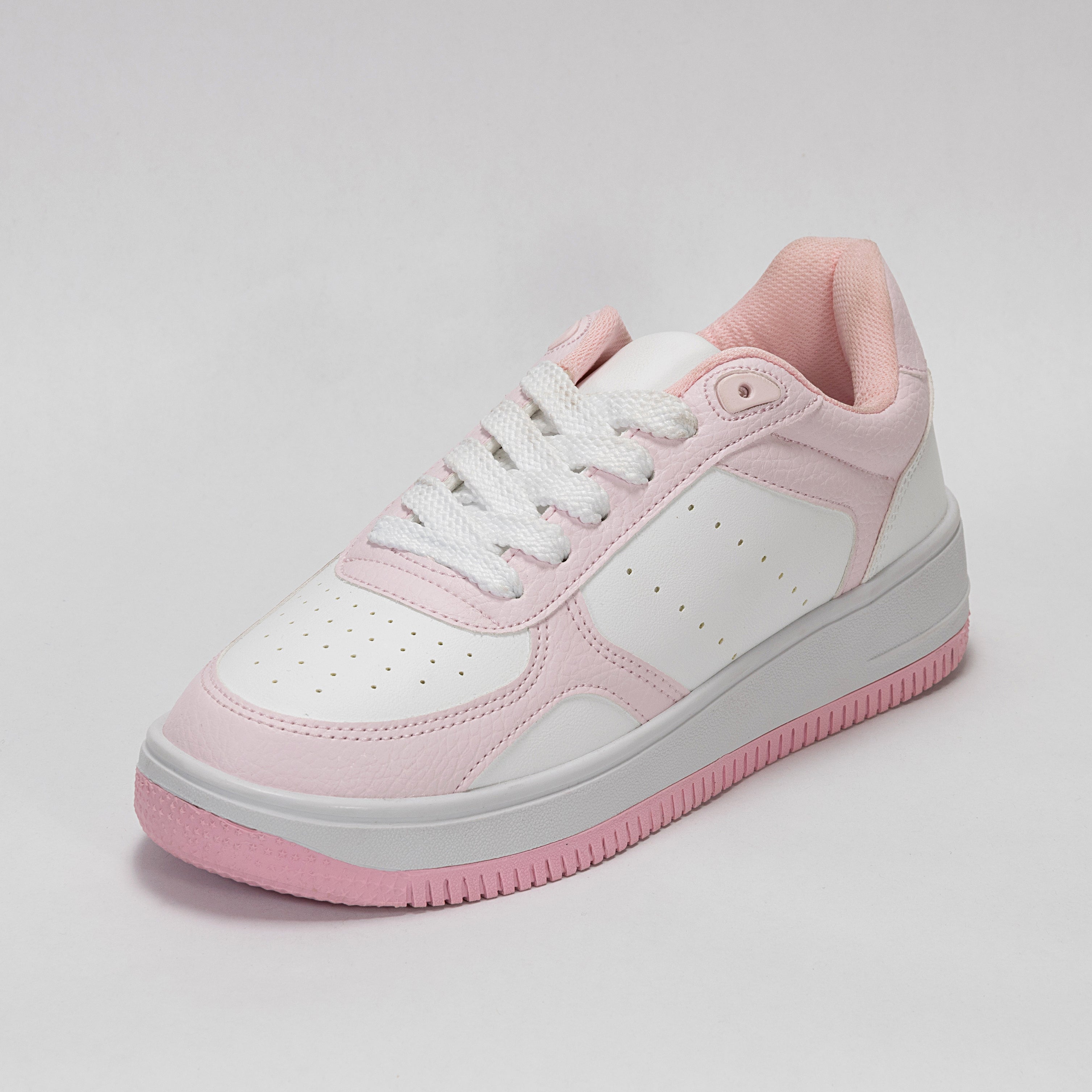 Sneaker Urbano estilo Streetwear Blanco Rosa | Modelo 1250 B – High Elite