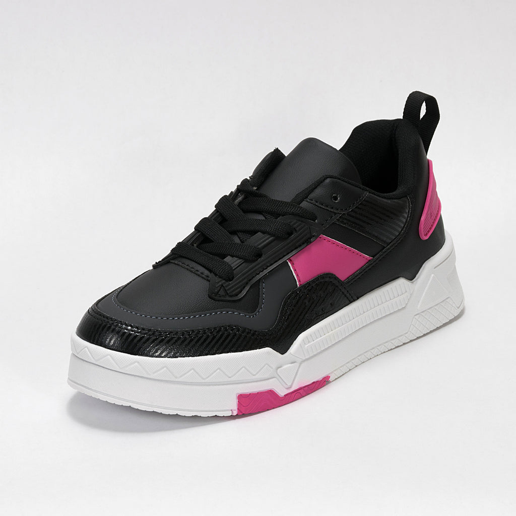Sneaker Urbano estilo Streetwear Negro Fiusha  | Modelo 451 1 – High Elite