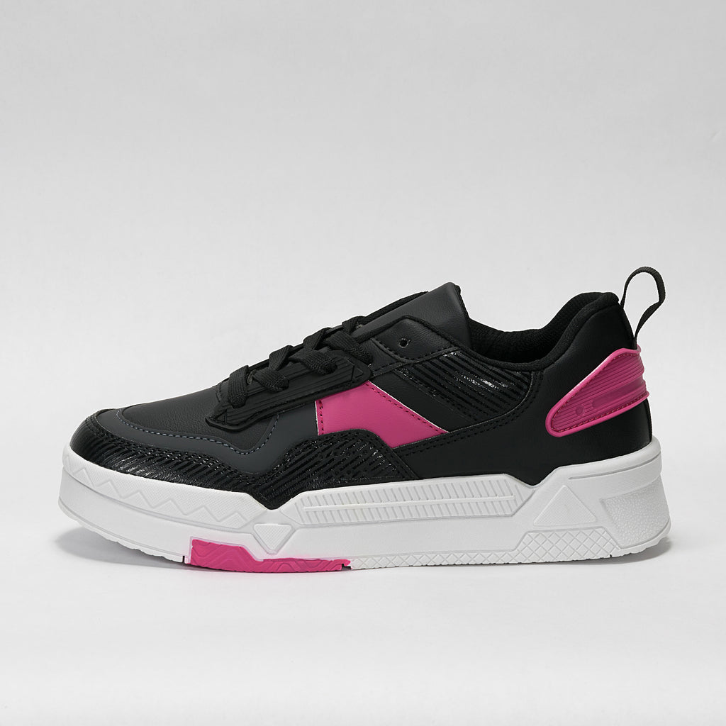 Sneaker Urbano estilo Streetwear Negro Fiusha  | Modelo 451 1 – High Elite