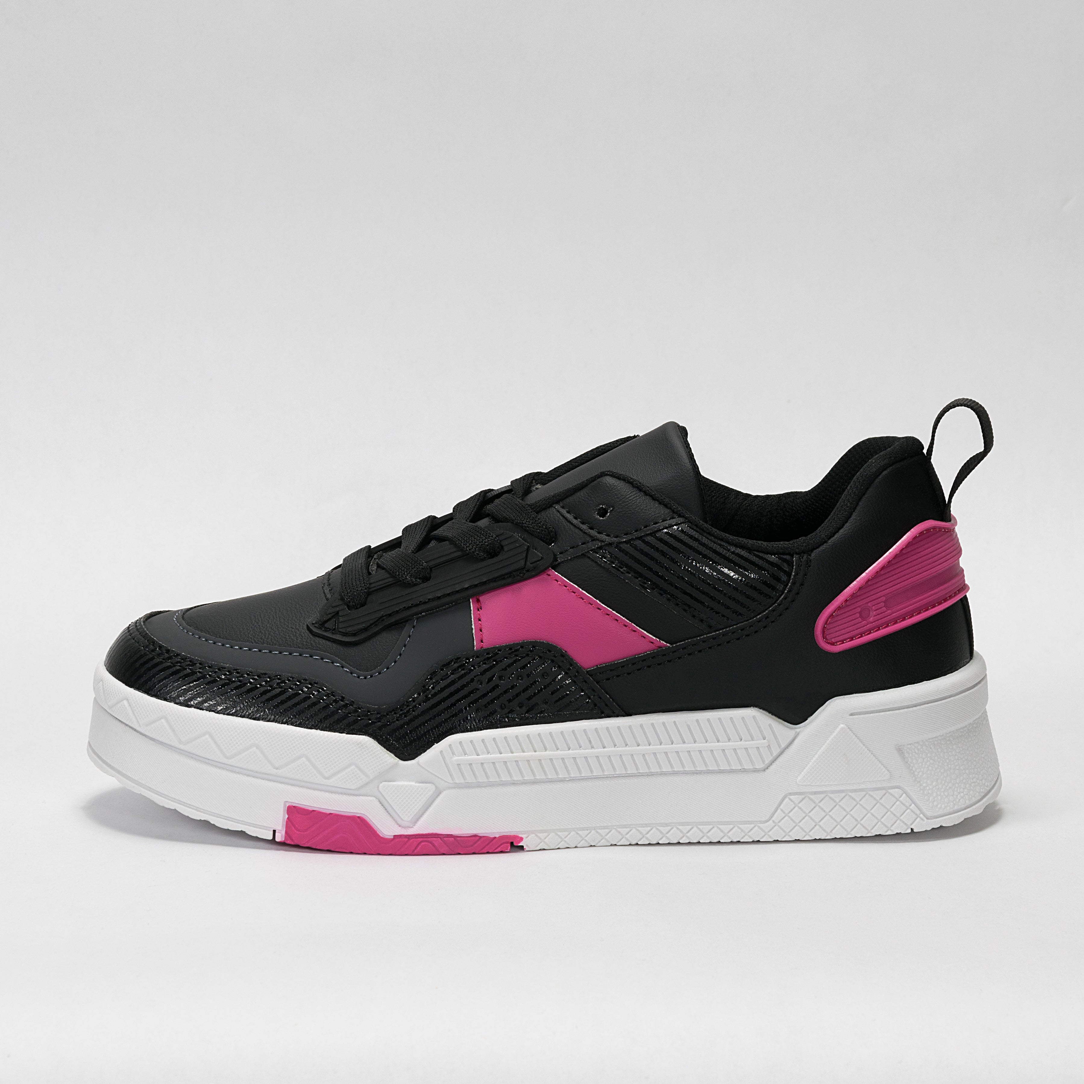 Sneaker Urbano estilo Streetwear Negro Fiusha  | Modelo 451 1 – High Elite