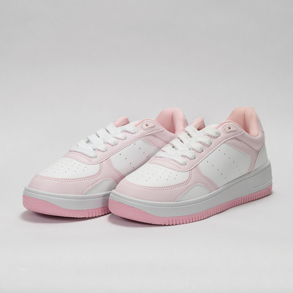 Sneaker Urbano estilo Streetwear Blanco Rosa | Modelo 1250 B – High Elite