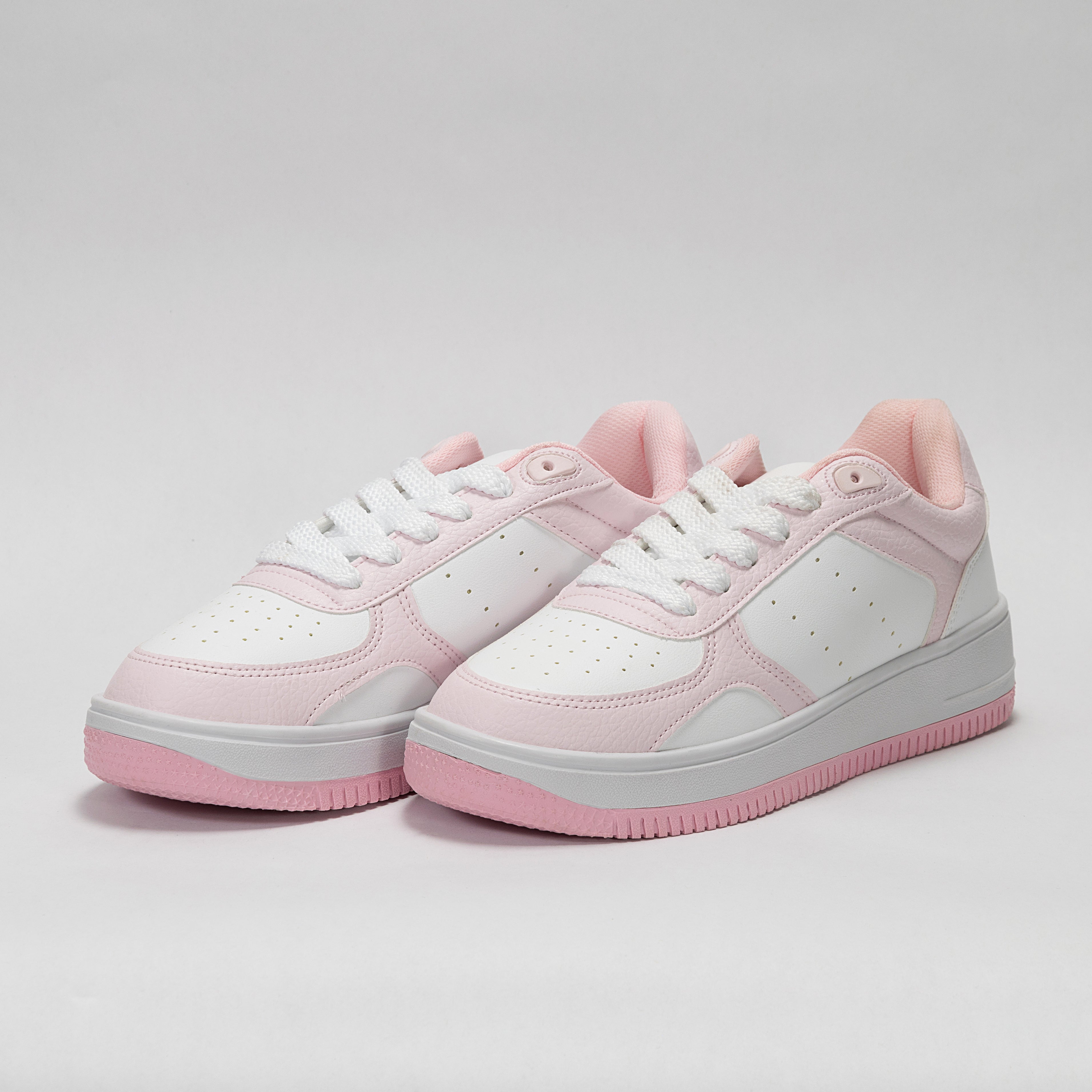 Sneaker Urbano estilo Streetwear Blanco Rosa | Modelo 1250 B – High Elite