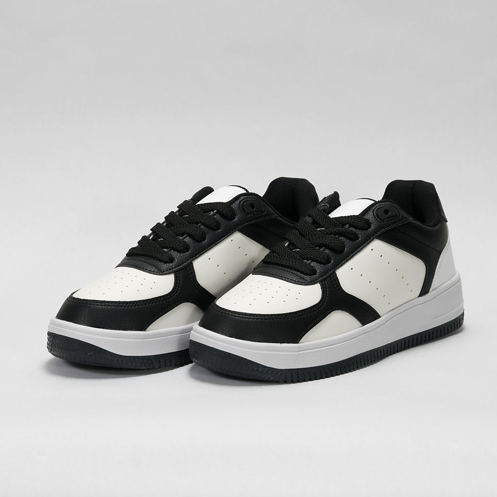 Sneaker Urbano estilo Streetwear Blanco Negro | Modelo 1250 B – High Elite