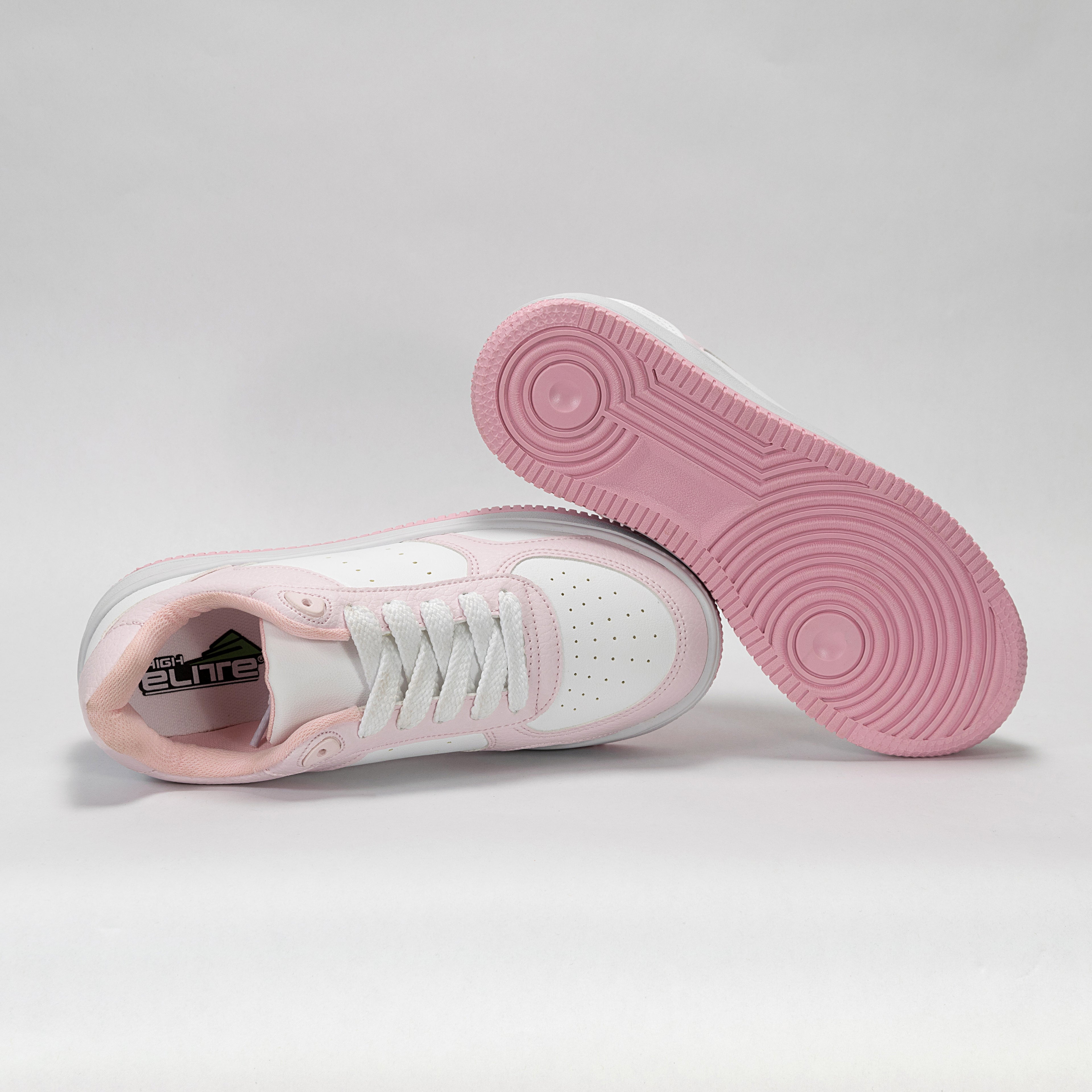 Sneaker Urbano estilo Streetwear Blanco Rosa | Modelo 1250 B – High Elite
